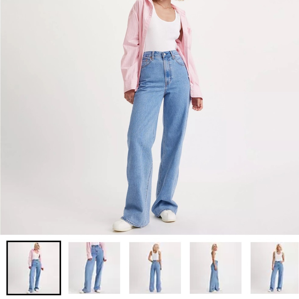 NWT LEVI’S Rib Cage Wide Leg jeans